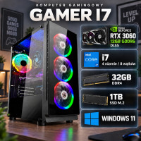 Komputer gamingowy Intel i7, RTX 3060 12GB, 32GB, 1TB SSD, Win11