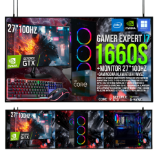 PC Gamer Exper I7 32GB DDR4 1TB SSD GTX 1660S Monitor 27' 100Hz