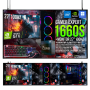PC Gamer Exper I7 32GB DDR4 1TB SSD GTX 1660S Monitor 27' 100Hz