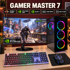 Zestaw Gamer Master Ryzen 7 DDR4 RTX 5060 8GB +Monitor 27