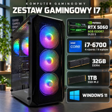 Zestaw Gamingowy I7 32GB 1TB SSD RTX 5060 8GB