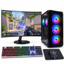 Komputer do gier Ryzen 5, RTX 3050 6GB, 32GB 1TB SSD M.2 + monitor 27