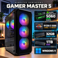 Komputer do gier Fury Shobo Ryzen 5 5500, RTX 5060 8GB DLSS 5, 32GB, 1TB SSD M.2, Win11 Pro