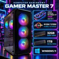 Komputer gamingowy Fury Shobo Ryzen 7 5700X, RX 9060 XT 16GB, 32GB, 1TB SSD M.2, Win11
