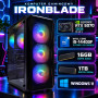 Komputer gamingowy Ironblade Intel Core i5-14400F, RTX 5070 12GB DLSS 5, DDR4, 1TB SSD M.2, Win11