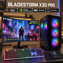 Zestaw gamingowy Bladestorm X3D AMD Ryzen 5 7500X3D, RTX 5070 12GB DLSS 5, 32GB, 1TB SSD M.2 + monitor 27", Win11