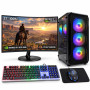 Zestaw gamingowy Thunderblade X3D AMD Ryzen 7 5800X3D, RTX 5070 12GB DLSS 5, 32GB, 1TB SSD M.2 + monitor 27", Win11