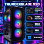 Komputer gamingowy Thunderblade X3D AMD Ryzen 7 5800X3D, RTX 5070 12GB DLSS 5, DDR4, 1TB SSD M.2, Win11