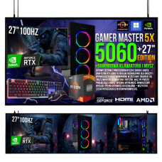 ZESTAW GAMINGOWY Ryzen 5 5600x 32GB RTX 5060 8GB +Wi-Fi +WIN11 +MONITOR 27"100Hz