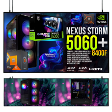 ZESTAW GAMINGOWY NEXUS STORM R5 8400F/32GB/RTX5060/1TB M.2 SSD/W11