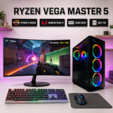 Zestaw komputerowy Ryzen 5, Vega 11, 32GB, 1TB SSD + monitor 27