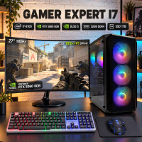 Zestaw Gamingowy z Monitorem 27" 180Hz I7 32GB 1TB SSD RTX 5060 8GB