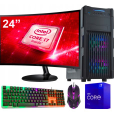 ZESTAW GAMINGOWY I7 500GB SSD LED Monitor 24''