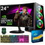PC GAMINGOWY I7 6700 16GB DDR4 512GB SSD W11 pro + MYSZ i KLAWIATURA do GIER + LED MONITOR 24"