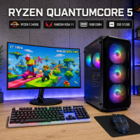 Zestaw Ryzen Quantumcore 5 |Vega 11|DDR4|SSD| Wi-Fi|Win11
