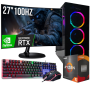<h1>Zestaw Gamingowy Ryzen 5 5600X + RTX 5060 + 32GB RAM + Monitor 27" 100Hz</h1>
