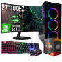 ZESTAW GAMER MASTER RYZEN 7 16GB RTX 5060 8GB +MONITOR 27" 100Hz