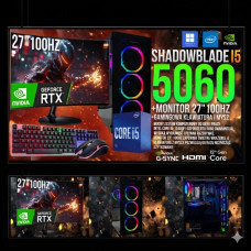 ZESTAW SHADOWBLADE i5 12400F 32GB RTX 5060 SSD 1TB + Monitor 27" 100Hz