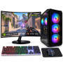Komputer do gier Ryzen 5, RTX 5050 8GB, 32GB 1TB SSD M.2 + monitor 27