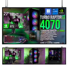ZESTAW GAMINGOWY I7 32GB RTX 4070 12GB +MON 27" 180Hz WIN 11
