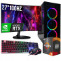 ZESTAW GAMER MASTER RYZEN 5 32GB RTX 5060 8GB +MONITOR 27" 100Hz