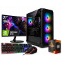 Komputer do gier Ryzen 5 5500, GTX 1660 Super 6GB, DDR4, SSD + monitor 27