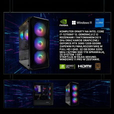 KOMPUTER DO GIER i7 32GB DDR4 SSD 1TB RTX 3060 12GB WIN 11
