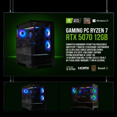 GAMINGOWY NIGHTSTORM R7 7800X3D/16GB/RTX5070/512GB/W11
