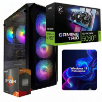Komputer gamingowy Fury Shobo Ryzen 7 5700X, RTX 5060 Ti 8GB DLSS 5, 32GB, 1TB SSD M.2, Win11