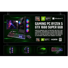 ZESTAW GAMINGOWY Ryzen 5 3600 GTX 1660 SUPER 6GB 16GB DDR4 SSD 512GB +Monitor 27
