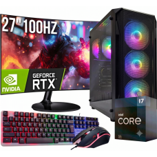 Komputer gamingowy Fury Shobo i7-12700KF 32GB RTX 5060 Ti 8GB 1TB M.2 +Monitor 27