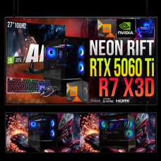 Zestaw gamingowy Neon Rift R7 7800X3D/DDR5/RTX5060Ti/SSD NVMe/W11/27