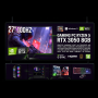 ZESTAW GAMER MASTER RYZEN 5 16GB RTX 3050 + MONITOR 27" 100Hz