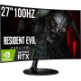 ZESTAW GAMER MASTER RYZEN 7 5700X 32GB RTX 4060 8GB +MONITOR 27'' 100Hz