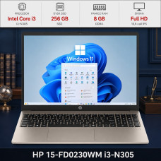HP 15-FD0230WM i3-N305 15.6