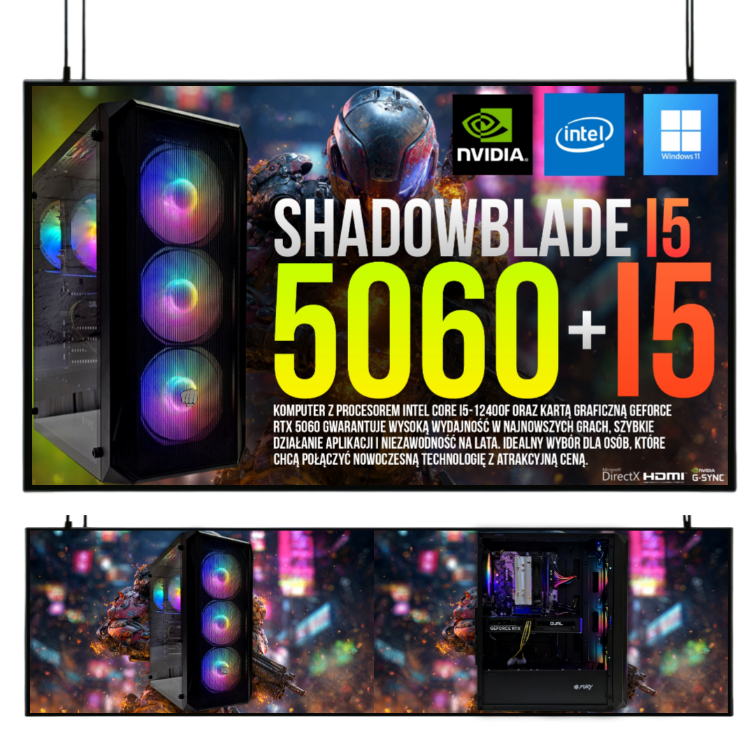 ZESTAW SHADOWBLADE I5 32GB RTX 5060 8GB