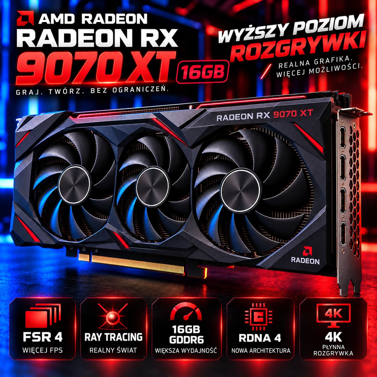 AMD Radeon RX 9070 XT 16GB