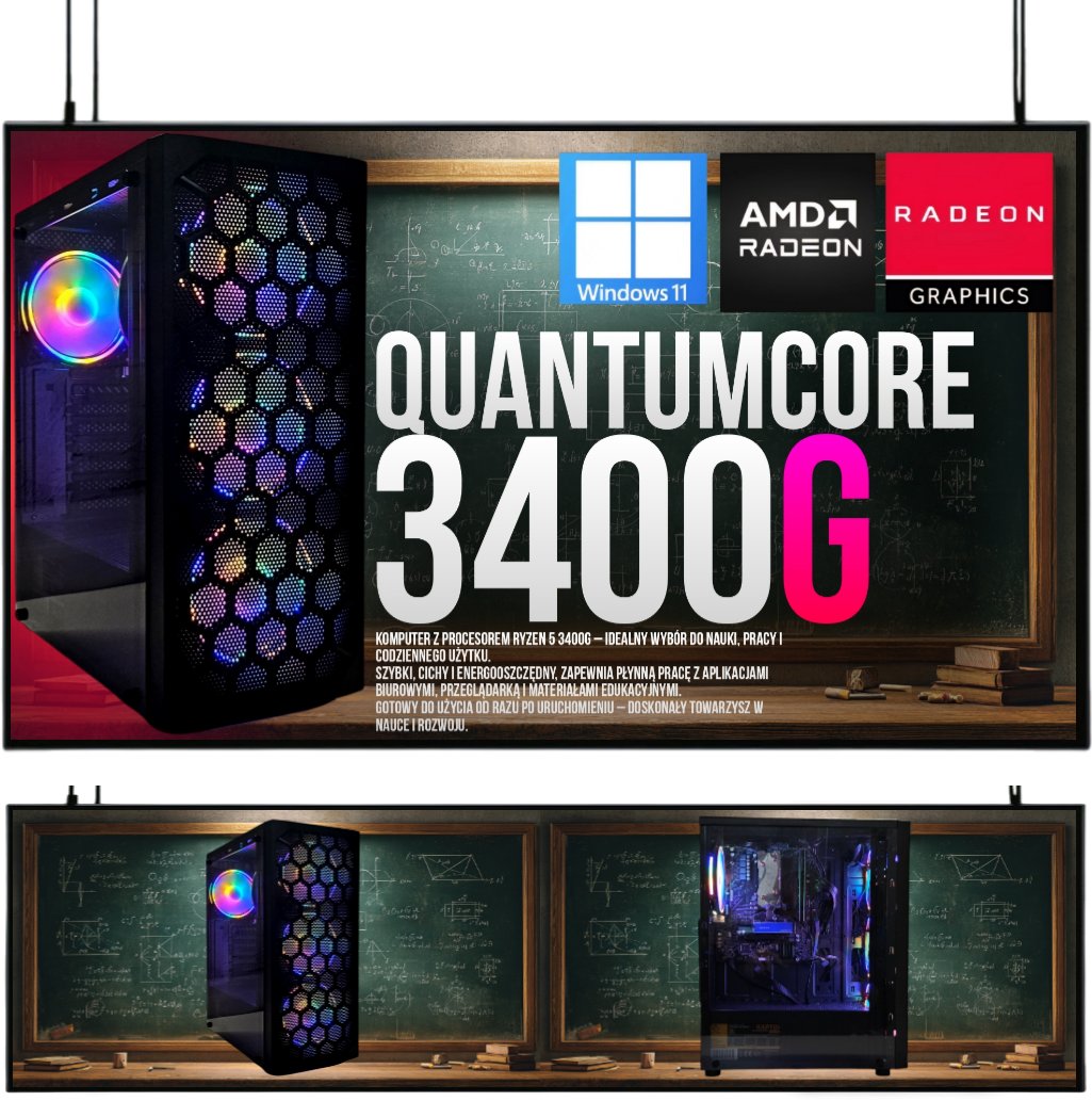 Комплект Ryzen QuantumCore 5 |VEGA 11|16GB|1TB| WI-FI|WIN 11