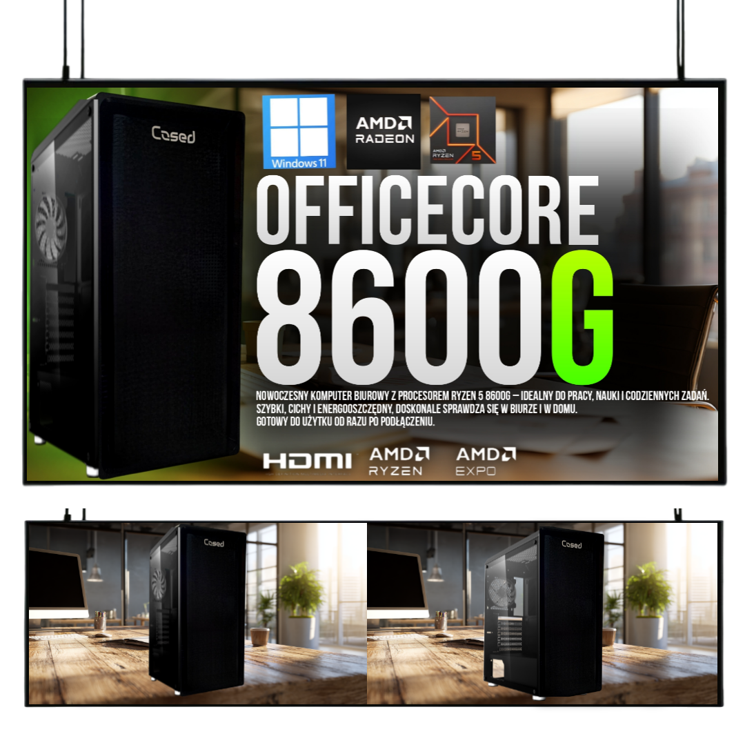 ZESTAW BIUROWY IGNITRONIX R5 8600G/32GB/RADEON 760M/512GB/W11/27 100Hz