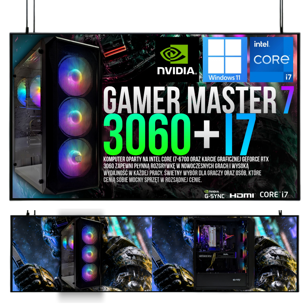 ZESTAW GAMINGOWY I7 32GB RTX 3060 Dual 12GB WIN10